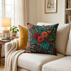 Floral pillow